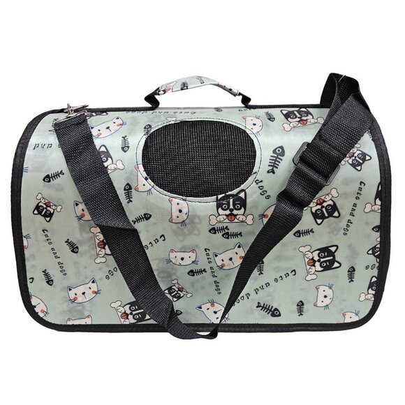 Pet Carrier for Cat, Dog or Other Pets, Cats and Dogs Print - Picture 2 of 7